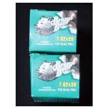 Brown Bear 7.62x39 123 Gr FMJ Ammo, Qty 5 Boxes x 20 Rounds = 100 Total Rounds