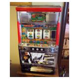 Sammy 15 + Big Chance Wrangler Dale Earnhardt Nascar Front Slot Machine, Made In Japan, Turns On But