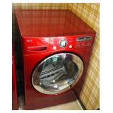 LG Red Front Loading Dryer Model # DLEX2650 With Manual, 39" x 27" x 27"