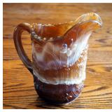 Imperial, End Of Day/Slag, Caramel Pitcher, 9", With Dutch Windmill Design