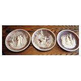 10" Bradex Collector Plates Qty. 3