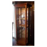 Lighted Glass Display Case, 76" x 24" x 12"