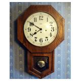 Howard Miller Westminster Chime, Key Wound, Pendulum, Wall clock, Model #612533, 24" x 15"