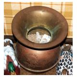 Redskin Tobacco Spittoon With 2 Wood Hand Painted Ducks