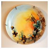 Antique,Hand Painted, Ceramic Decorative Plates From Bavaria, Russia And Germany, Includes Hangers, 