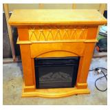 Electric Fireplace In Decorative Wood Case, Model# FB-18A, 36.5" x 32" x 12.5"