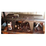 Sears Craftsman Table Top Router Including Trimming Attachment, Miter Saw, Miter Box And Chest Of Dr