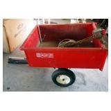 Red Devil Load Hog Garden Cart With Dump Bed And Pin Hitch, 44" x 33"