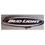 Lighted Bud Light Sign 12"H x 41"W x 4.25"D