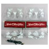 Master Cellars Wines, The Quality Choice Lighted Signs Qty 2, 18"H x 12"W