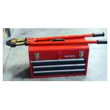 Craftsman Three-Drawer Tool Box 12" x 20" x 8" And HD Bolt Cutter 36"L