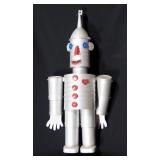 Tin Can Tin Man With Heart, 28"H, Made To Hang