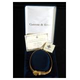 Camrose & Kross Gold Tone Floral Necklace Replica Of Jacqueline B Kennedy Piece In Original Case Wit