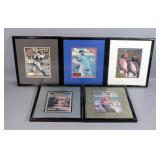 Framed Sports Illustrated Covers, Includes Babe Ruth, David Wells, Tiger Woods, Bill Russell And Mor
