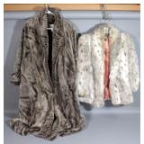 Faux Fur Stroller Coat By Style VI LTD And Le Coat By Tissavel Faux Fur Coat, Approx Size Medium