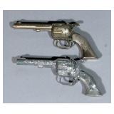 Hubley Mini Toy Cap Revolver And Texas Made In USA Mini Toy Cap Revolver
