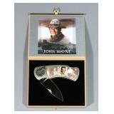 John Wayne Collectible Pocket Knife In Decorative Display Box