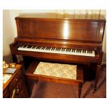 1978 Everette Piano, On Casters, Solid Sitka Spruce, Serial Number 262949, 46" x 58" x 25", Includes