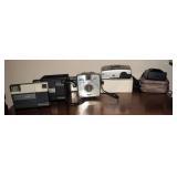 Vintage Cameras, 35mm And 110, Kodak Teledisk Qty 2, Instamatic 104, Imperial Satellite, Pentax Mini