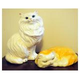 Ceramic Cats Qty 2