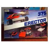 Vintage Erector Sets Qty 2, 375 Motorized Construction System, Maxx Steele Remote Controlled Robot I