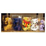 TY Beanie Baby Bear Collection, 25 Bears In individual Display Cases