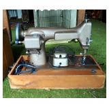 Antique Westing House Electric Sewing Machine With Foot Pedal And Original Carrying Case