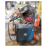 Millermatic 10-E Wire Welder And Miller Mig Welder Model CP-200 With Custom Stand And Compressed Air