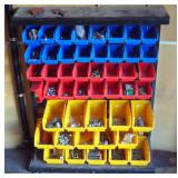 Parts Bins With Contents, Nuts, Bolts, Washers And More