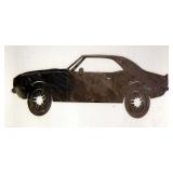 Plasma Cut Steel Wall Art, Car Cut Outs 8"H x 21"L, Qty 3