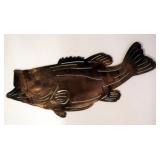 Plasma Cut Steel Wall Art, Bass Fish 6.5"H x 16"L And KU License Plate Cover 6" x 12" And Number One