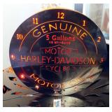 Plasma Cut Steel Harley Davidson Multi-color Lighted Sign With Remote 24"Dia