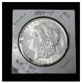 1879 Liberty Silver Dollar And 1884 Liberty Silver Dollar Brilliant Uncirculated