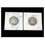 1853 Seated Liberty Quarter And 1876 Seated Liberty Quarter