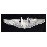 Original WWII 3" Bombardier Air Corps Wings "Moody Brothers L.A. CAL, Sterling"