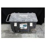 Husky 37" Mobile Job Box With Contents, Cords, Lights And More