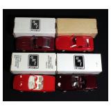 Ertl Promotional Corvettes New In Box, 1990 ZR-1 Bright Red, 1991 ZR-1 Med. Brilliant Red Metallic, 