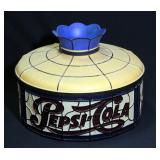 Pepsi Cola Stained Resin Light Shade, 17"Dia