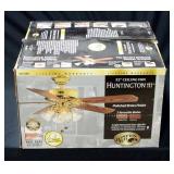 Hampton Bay "Huntington III" Polished Brass Finish 52" Ceiling Fan, New In Box