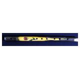 Custom Painted Bamboo Flute In Case With Instructional Song Book