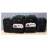 New American Tourister Soft-Sided Rolling Suitcase Sets, Qty 2 Sets