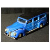 Tin And Die Cast Vehicles, Qty 5, 1931 Hawkeye Truck And 1959 Chevy El Camino Are Banks With Keys