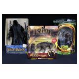 The Lord Of The Rings Witch-King Ringwraith Figure New In Box, Gimli Figure New In Box And The Hobbi