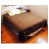 Queen Sized Mattress And Box Spring Includes Bed Frame, Pillows And Bedding