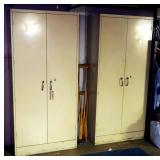 Large ASE All Steel Storage Cabinets Qty 2, 78" x 36" x 18"