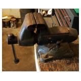 4" Bench Vise, Bidder Responsible For Proper Removal, Bolted To The Work Bench