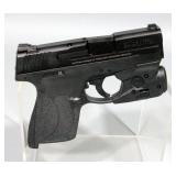 M&P 9 Shield, 9mm Semi Automatic Pistol, SN# JAY3114 With Stream Gun Lite And Laser Sights Original 