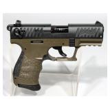 Walther P22, 22LR Semi Automatic Pistol SN# Z052517 With Hard Case