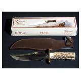 Trophy Stag Premium Cutlery Bowie Knife TS-103, 12" Overall with Sheath, New In Box