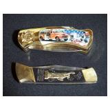 Commemorative Folding Knives, Qty 2